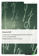 Ebook Unterricht In Jahrgangsgemischten Klassen In Der Grundschule Möglichkeiten Und Grenzen - 