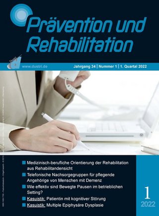 Prävention Und Rehabilitation Fachzeitschrift | Allgemein Medizinische ...