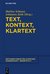 E-Book Text, Kontext, Klartext