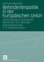 E-Book Behindertenpolitik in der Europäischen Union